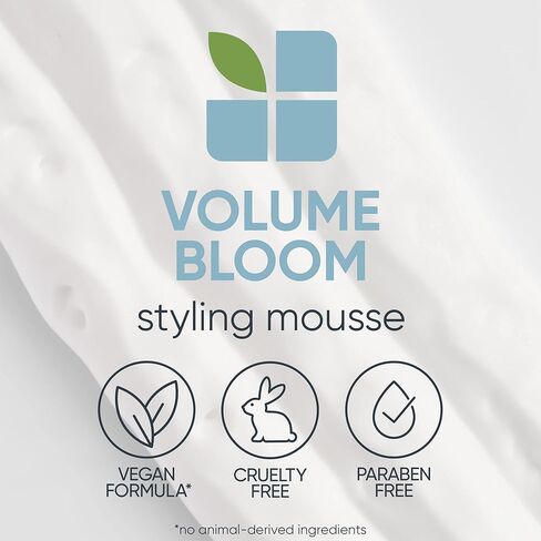 Biolage Styling Whipped Volume Mousse | Provides Body, Control & Shine Leaving Hair With Natural Softness | Medium Hold | Paraben-Free | Vegan | 8.5 Oz. | 8.5 Fl. Oz in Saudi Arabia