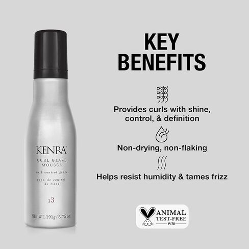 Kenra Curl Glaze Mousse 13 | Curl Control Glaze | Provides Frizz Control & Humidity Resistance | All Hair Types in Saudi Arabia