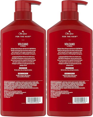 Old Spice Charcoal Shampoo for Men, 21.9 Oz Each, Twin Pack in Kuwait