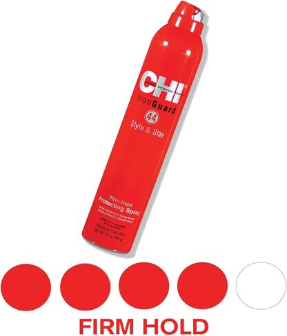CHI 44 Iron Guard Style & Stay Firm Hold Protecting Spray, Heat Protectant & Hairspray For A Long-Lasting Hold, Sulfate & Paraben-Free, 2.6 Oz in Kuwait