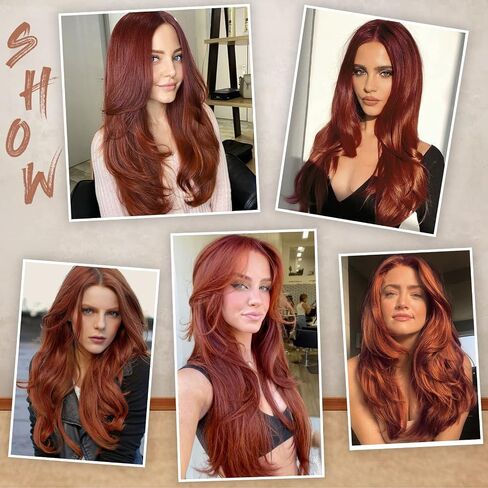 Clip in Hair Extensions Brown Hair Extensions for Women Hair Extensions Clip ins Layered Hair Extensions 4pcs Thick Hair Extensions Long Straight Hair Extensions 20 Inch in Kuwait