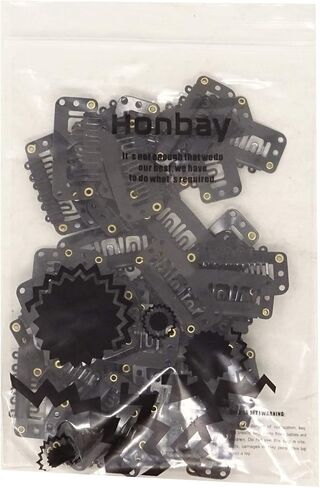 Honbay 50PCS 6-Teeth U-Shape Snap Clips for Hair Extensions - 3.3cm/1.3inch (Beige) in Saudi Arabia