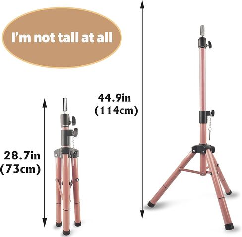 Smilco Wig Stand Tripod Mannequin Head Stand, Adjustable Heavy Duty Wig Head Stand for Cosmetology Hairdressing Training(40 Inches) in Saudi Arabia