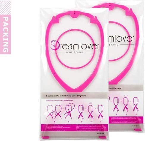 Dreamlover Wig Stand, Wig Head Stand, Travel Plastic Wig Stand, 2 Pack in Saudi Arabia