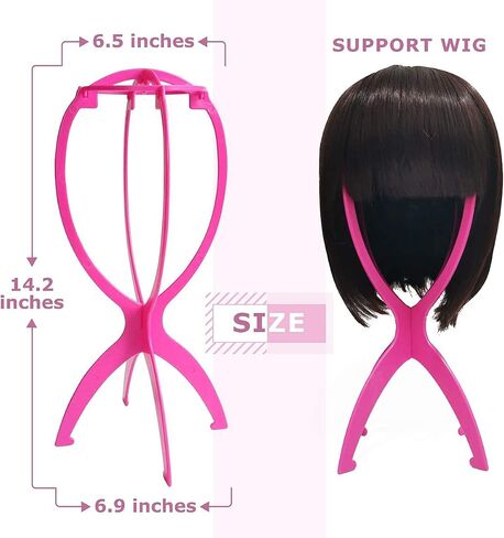Dreamlover Wig Stand, Wig Head Stand, Travel Plastic Wig Stand, 2 Pack in Saudi Arabia