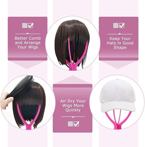 Dreamlover Wig Stand, Wig Head Stand, Travel Plastic Wig Stand, 2 Pack in Saudi Arabia