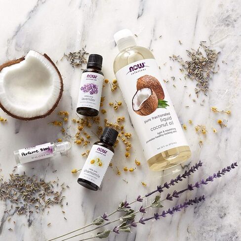 NOW Solutions, Liquid Coconut Oil, Light and Nourishing, Promotes Healthy-Looking Skin and Hair, 16-Ounce in Saudi Arabia