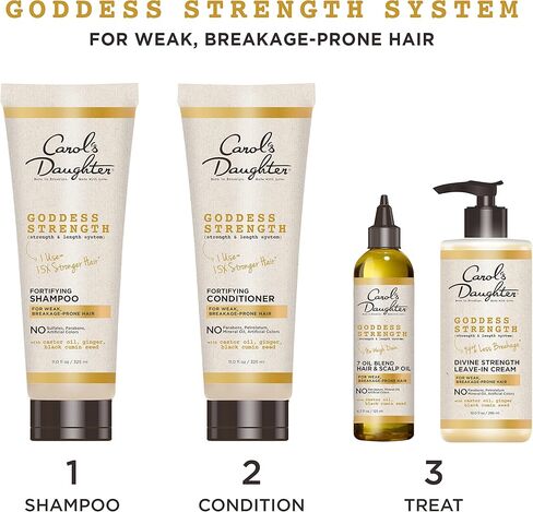 مزيج الزيوت من Carol's Daughter Goddess Strength 7 لمعالجة زيت فروة الرأس والشعر - مع زيت الخروع والجوجوبا، 4.2 أونصة سائلة in Kuwait