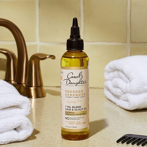مزيج الزيوت من Carol's Daughter Goddess Strength 7 لمعالجة زيت فروة الرأس والشعر - مع زيت الخروع والجوجوبا، 4.2 أونصة سائلة in Kuwait