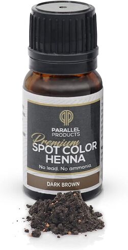 Parallel Products Spot Color Henna Kit - Henna Hair Dye - 3 grams - Tint for Professional Spot Coloring - With Mixing Dish - Covers Grey Hair - Root Touch Up (Black) in Saudi Arabia