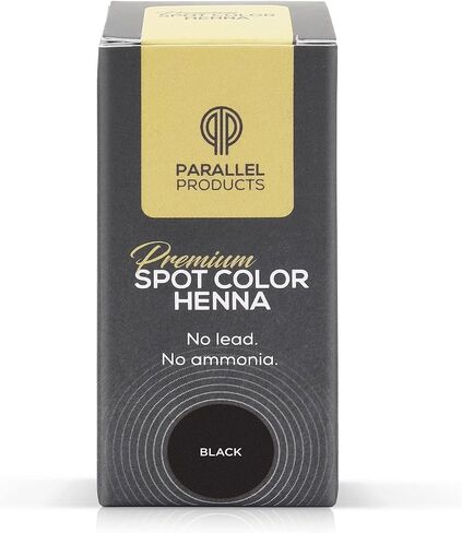 Parallel Products Spot Color Henna Kit - Henna Hair Dye - 3 grams - Tint for Professional Spot Coloring - With Mixing Dish - Covers Grey Hair - Root Touch Up (Black) in Saudi Arabia