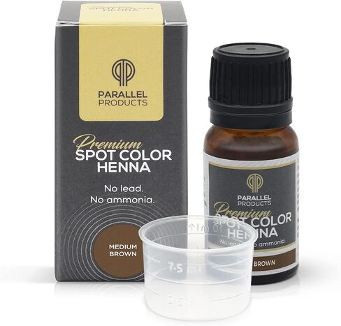 Parallel Products Spot Color Henna Kit - Henna Hair Dye - 3 grams - Tint for Professional Spot Coloring - With Mixing Dish - Covers Grey Hair - Root Touch Up (Black) in Saudi Arabia