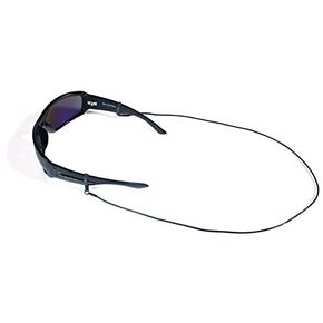Croakies Premium Leather Cord Fashion Eyewear Retainer (24 Inches, Black) in Saudi Arabia