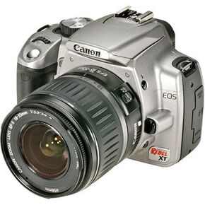 Canon Digital Rebel XT DSLR Camera with EF-S 18-55mm f3.5-5.6 Lens (Black) (OLD MODEL) in Kuwait