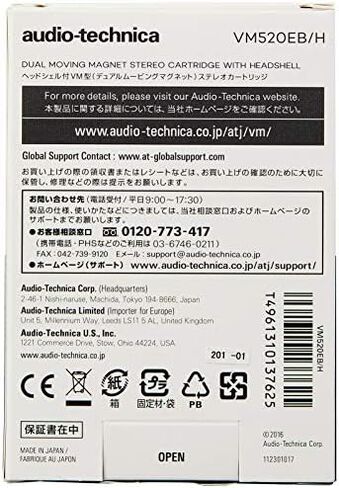 Audio-Technica VM520EB Dual Moving Magnet Elliptical Bonded Stereo Turntable Cartridge Purple in Kuwait