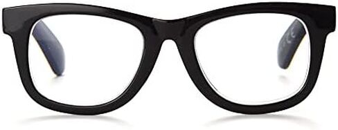 Betsey Johnson womens Thea Glasses Blue Light Glasses, Shiny Black, 62mm US in Kuwait
