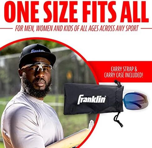 Franklin Sports Baseball + Softball Sunglasses - Men's + Women's Sports Sunglasses - Flip Up Shades + Non Flip Glasses in Saudi Arabia