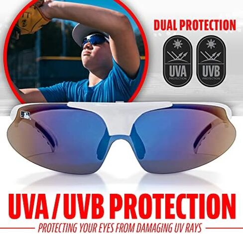 Franklin Sports Baseball + Softball Sunglasses - Men's + Women's Sports Sunglasses - Flip Up Shades + Non Flip Glasses in Saudi Arabia