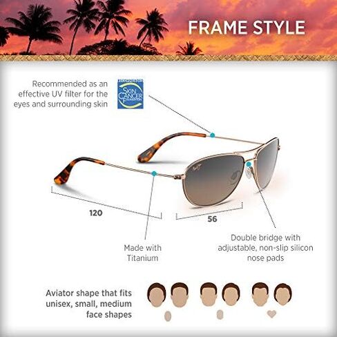 Maui Jim Baby Beach Aviator Sunglasses in Kuwait