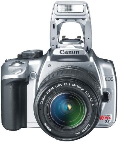 Canon Digital Rebel XT DSLR Camera with EF-S 18-55mm f3.5-5.6 Lens (Black) (OLD MODEL) in Saudi Arabia