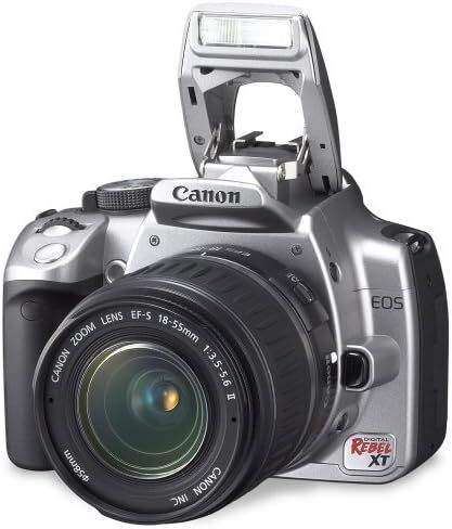 Canon Digital Rebel XT DSLR Camera with EF-S 18-55mm f3.5-5.6 Lens (Black) (OLD MODEL) in Saudi Arabia