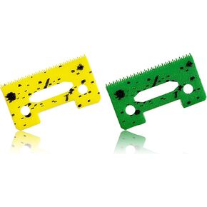 professional ceramic clipper blades 2 hole2-Hole Clipper ceramic Blade cutter,ceramic clipper replacement blades for Wahl Senior cordless Clipper, Wahl Magic clip, wahl sterling senior (2pcs)