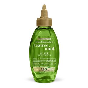 OGX Extra Strength Refreshing + Invigorating Teatree Mint Dry Scalp Treatment with Witch Hazel Astringent to Help Remove Scalp Buildup, Paraben-Free, Sulfate Surfactant-Free, 4 fl oz in Saudi Arabia