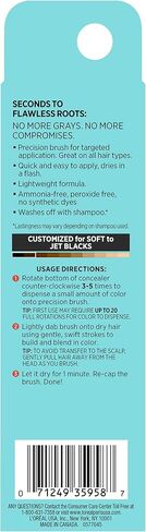 L'Oreal Paris Magic Root Precision Temporary Gray Hair Color Concealer Brush, 1 Black, 0.05 fl; oz. in Saudi Arabia