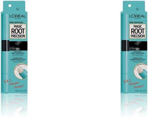 L'Oreal Paris Magic Root Precision Temporary Gray Hair Color Concealer Brush, 1 Black, 0.05 fl; oz. in Saudi Arabia