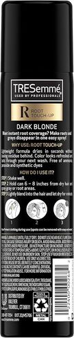 صبغة مؤقتة للشعر من TRESemmé، لون بني داكن، خالي من الأمونيا، خالٍ من البيروكسيد، رذاذ لتغطية الجذور، 2.5 أونصة in Kuwait