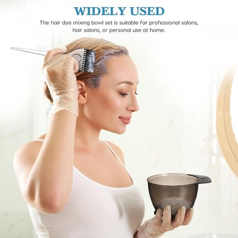 Healifty Hair Dye Coloring Kit 20Pcs - Hair Dye Bowl, Hair Dye Brush, Hair Dye Comb, Hair Coloring Cape, Ear Cover, Gloves, Hairpin, Hair Dying Accessory Kit for Hair Coloring in Saudi Arabia