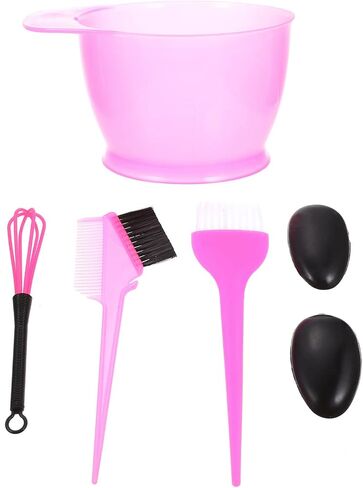 Healifty Hair Dye Coloring Kit 20Pcs - Hair Dye Bowl, Hair Dye Brush, Hair Dye Comb, Hair Coloring Cape, Ear Cover, Gloves, Hairpin, Hair Dying Accessory Kit for Hair Coloring in Saudi Arabia