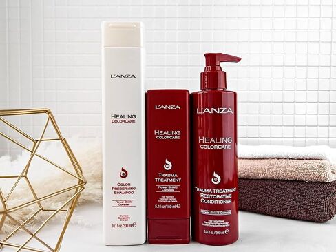 L'ANZA Healing ColorCare Trauma Treatment, Leave-In Conditioner for Dry Damaged Hair, Extends Color Longevity, For Healhty and Vibrant Color with Split End Repair & Hair Shine, Luxury Hair Care in Kuwait