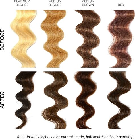 oVertone Haircare Color Depositing Conditioner - 8 oz Semi Permanent Hair Color with Shea Butter & Coconut Oil - Temporary Hair Color Dye - Vegan, Cruelty-Free - Blue for Brown Hair in Saudi Arabia