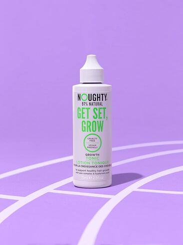 Noughty 97% Natural Get Set Grow Tonic، يُترك في العلاج للحصول على شعر أكثر سمكًا وامتلاءً مع مركب البازلاء وحمض الهيالورونيك، عناية نباتية خالية من الكبريتات 75 مل in Saudi Arabia