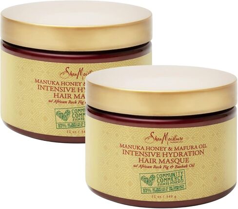 SheaMoisture Intensive Hydration Hair Masque Manuka Honey & Mafura Oil For Dry, Damaged Hair Deep Conditioning Hair Treatment 11.5 oz in Saudi Arabia
