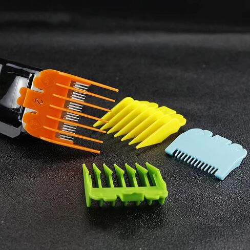 10pcs Professional Hair Clipper Guards Guide Combs, Assorted Random Colors Hair Clipper Combs Cutting Guides, Fits for Most Wahl Professional Clipper Combs Replacement, 1/16" to 1" in Saudi Arabia