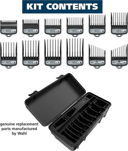 Wahl Clipper Genuine Elite Attachment Guard Organization Kit with Hair Clipper Guide Combs, 14 Piece Elite Storage Kit for Wahl Hair Clippers -3291-200 in Saudi Arabia