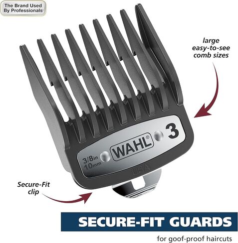 Wahl Clipper Genuine Elite Attachment Guard Organization Kit with Hair Clipper Guide Combs, 14 Piece Elite Storage Kit for Wahl Hair Clippers -3291-200 in Saudi Arabia