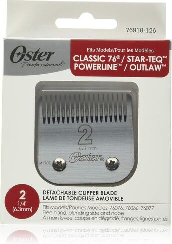 Oster Professional 76918-126 Replacement Blade, Classic 76/Star-Teq/Power-Teq Clippers, Size #2, 1/4" (6.3 mm) in Saudi Arabia