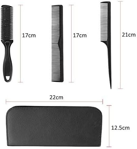 Hair Cutting Scissors Kits, 11Pcs Professional Haircut Scissors Kit with Comb, Clips, Cape, New Craftsmanship Stainless Steel Hairdressing Thinning Shears Set for Barber, Salon, Home (multicolour01) in Saudi Arabia