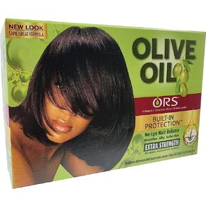 ORS Olive Oil Built-In Protection Full Application No-Lye Hair Relaxer - Extra Strength Kit (Pack of 1) in Saudi Arabia