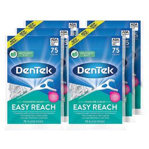 DenTek Complete Clean, Variety Pack, Fresh Mint Angles Floss Picks (75ct), & Interdental Cleansers (32ct) (2 of Each)