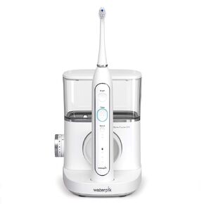 Waterpik Sonic-Fusion 2.0 Professional Flossing Toothbrush, Electric Toothbrush and Water Flosser Combo In One, Black SF-04, Packaging May Vary