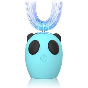 فرشاة أسنان كهربائية بالموجات فوق الصوتية من شنوكر، فرشاة أسنان كهربائية للأطفال بالموجات فوق الصوتية موديل جديد، فرشاة أسنان للتبييض من النوع U، سرعة تروس IPX7.4، 7-15 سنة (اللون الأزرق) in Kuwait