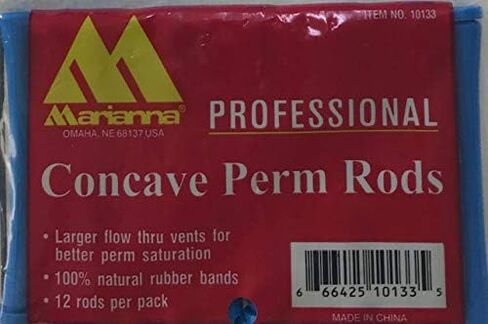 Concave Blue Perm Rods 12pk in Kuwait