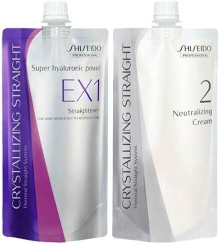 Hair Rebonding Professional Crystallizing Hair Straightener (EX1) + Neutralizing Emulsion (2) Set in Saudi Arabia