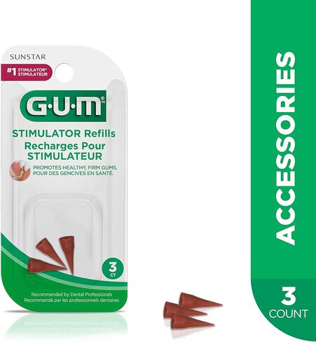 GUM - 601RQA Stimulator Rubber Tip Refills, 3 Count in Saudi Arabia