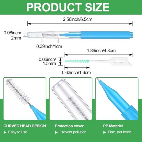 Zopeal 250 Pcs Interdental Brush for Braces Disposable Braces Flossers Dental Picks Floss Toothpick Dental Teeth Flossing Head Oral Hygiene Flosser Toothpick Soft Cleaning Tool (Cute Color) in Saudi Arabia