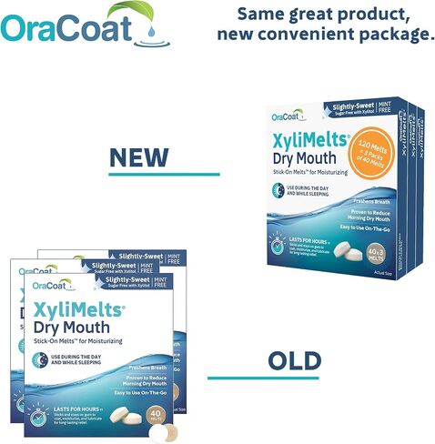 Orahealth XyliMelts Mint-Free Discs - 40 discs, Pack of 3 in Saudi Arabia